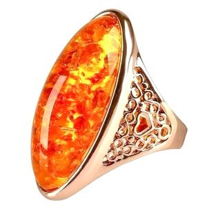 Orange Gemstone Ring